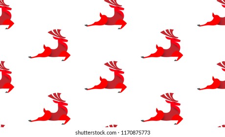 Christmas Seamless Pattern. Happy Holiday Wallpaper. Vector illustration