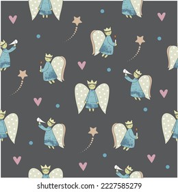 Christmas seamless pattern for holiday packaging, textiles, wallpaper - vector, illustration.