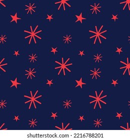 Christmas seamless pattern. Holiday wrapping paper background.