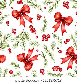 Premium Vector  Christmas icon seamless pattern elements red