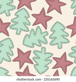 Christmas seamless pattern - Illustration