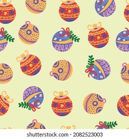 Christmas seamless pattern illustration in vector