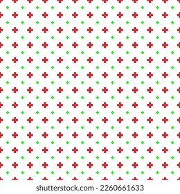 christmas seamless pattern with leaf clover. texture background design for winter celebration and wall paper. 