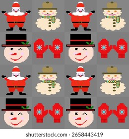 Natal padrão sem emenda, conceito de amor. Design para papel de embrulho, padrão de tecido, fundo, cartão, cupons, banner, para decorado o Feliz Natal e Feliz Ano Novo.