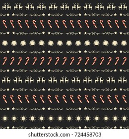 Christmas seamless pattern. Merry Christmas and Happy New Year. Vector Seamless background can be used for wallpaper, web page background, surface textures, textile