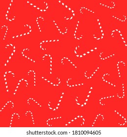 christmas seamless pattern with minimalistic cute hand drawn New Year elements in traditional festive red green gold colors. endless illustration for packaging wrapping paper cards gift boxes