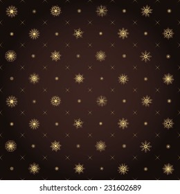 Christmas seamless pattern from multicolored snowflakes on background art