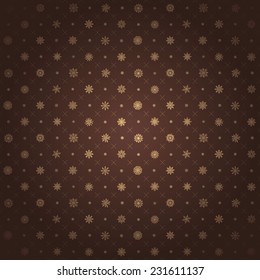 Christmas seamless pattern from multicolored snowflakes on background art