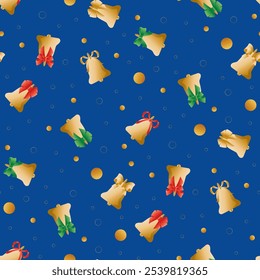 Weihnachten Nahtloses Muster. Weihnachten und Neujahr Feiertag wiederholbare Muster. Dekorative Elemente Textur für Tapete, Geschenkpapier, Karte oder Banner-Vorlage oder Stofftextildrucke.