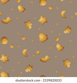 Navidades sin patrón. Navidades y patrón repetible de Festiva del año Nuevo. Textura decorativa de los Elementos para el Fondo de pantalla, papel de regalo, Plantilla de la tarjeta o del Anuncio o impresiones textiles de la tela.