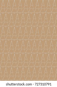 christmas seamless pattern on kraft paper