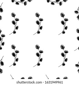 Christmas seamless pattern on a white background.
