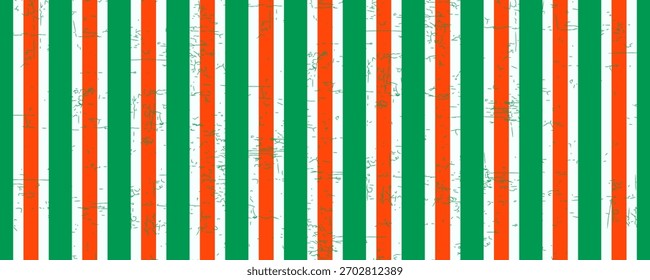 Christmas seamless pattern. Red and green diagonal stripes background. Candy cane repeating decoration wallpaper. Winter holiday lines backdrop. Xmas peppermint present wrapping print design. Vector