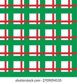 Christmas seamless pattern. Red and green diagonal stripes background. Candy cane repeating decoration wallpaper. Winter holiday lines backdrop. vector