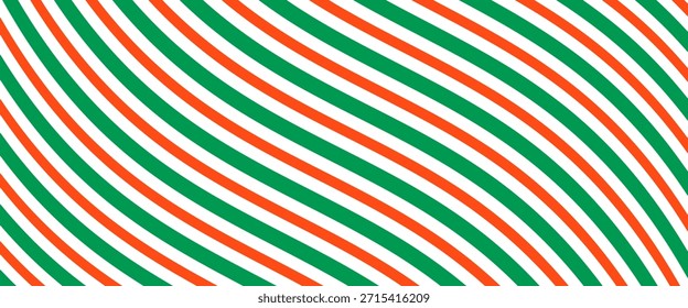 Weihnachten nahtloses Muster. Rote und grüne diagonale Streifen Hintergrund. Candy Zuckerrohr wiederholende Dekoration Tapete. Winter-Urlaubslinien Hintergrund. Xmas Pfefferminze präsentieren Umhüllung Druckdesign. Vektorgrafik