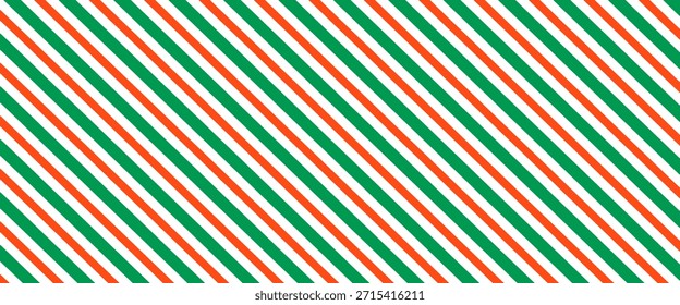 Weihnachten nahtloses Muster. Rote und grüne diagonale Streifen Hintergrund. Candy Zuckerrohr wiederholende Dekoration Tapete. Winter-Urlaubslinien Hintergrund. Xmas Pfefferminze präsentieren Umhüllung Druckdesign. Vektorgrafik
