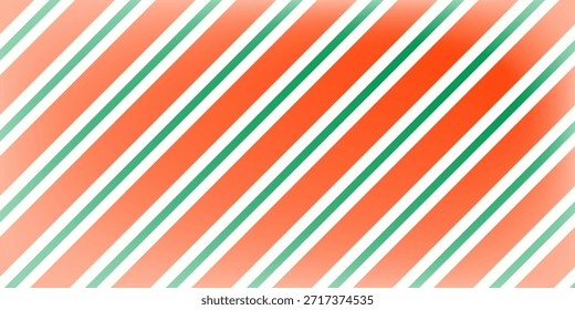 Navidades sin patrón. Fondo de rayas diagonales rojas y verdes. Bastón de caramelo que repite el Fondo de pantalla de la decoración. Fondo de líneas de vacaciones de invierno