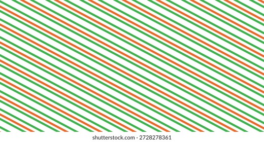 Navidades sin patrón. Fondo de rayas diagonales rojas y verdes. Bastón de caramelo que repite el Fondo de pantalla de la decoración. Fondo de líneas de vacaciones de invierno. Vector, eps.10