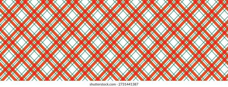 Patrón sin fisuras de Navidad rojo verde y blanco a cuadros 