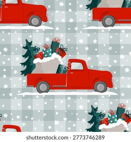 Christmas seamless pattern and