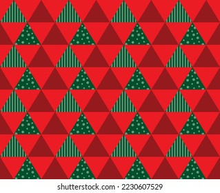 Christmas seamless pattern. Retro background. New year wallpaper. Wrapping paper. Vector illustration. 