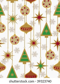 Christmas seamless pattern retro vintage wallpaper