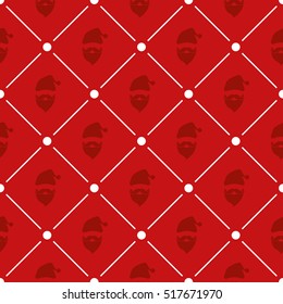 Christmas seamless pattern with santa claus