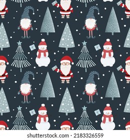 Christmas seamless pattern and