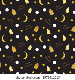 Christmas seamless pattern in scandinavian style. Christmas scandinavian background for textile , wrapping, fabric, wallpaper