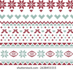 christmas seamless pattern with SNOW