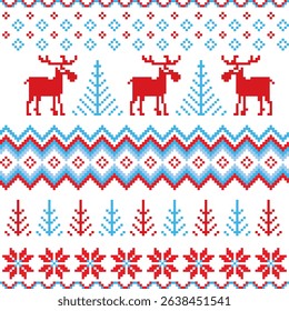 christmas seamless pattern with SNOW