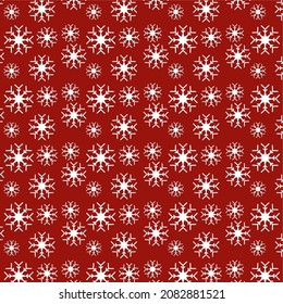 nahtloses Weihnachtsmuster mit Schneedesign