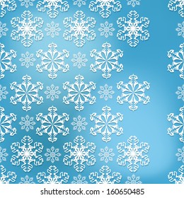 Christmas seamless pattern with snowflakes