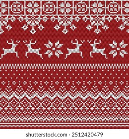 Natal padrão sem emenda com flocos de neve
