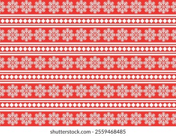Christmas seamless pattern with snowflakes