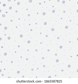 Navidad sin costuras con copos de nieve de fondo abstracto. Copos de nieve grises. Fondo blanco. Ilustración vectorial. Diseño de vacaciones para impresiones de moda de Navidad y Año Nuevo.