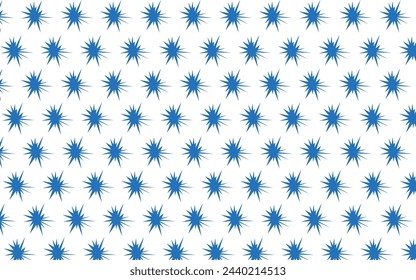 Patrón sin costuras de Navidad con copos de nieve de fondo abstracto. Copos de nieve blancos. Ilustración vectorial. Fondo azul claro. Diseño de vacaciones para estampados de moda de Navidad y Año Nuevo.