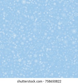 Christmas seamless pattern with snowflakes abstract background. Holiday design for Christmas and New Year fashion prints. Vector illustration.