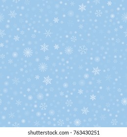 Christmas seamless pattern with snowflakes abstract background. Holiday design for Christmas and New Year fashion prints. Vector illustration.
