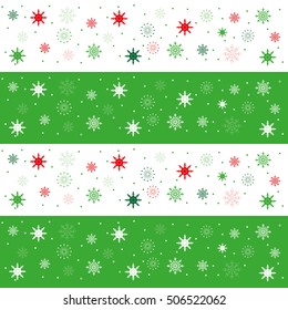 Christmas seamless pattern of snowflakes, beautiful illustrations for textiles