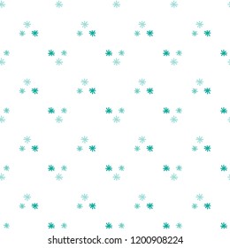 Christmas seamless pattern with snowflakes on a white background. Vector hand drawn illustration