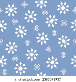 Patrón de Navidad sin fisuras con copos de nieve. Bien adaptado para una tarjeta de Navidad, pancarta o afiche. EPS 10