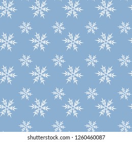Christmas seamless pattern with snowflakes.Design template for wallpaper,fabric,wrapping,textile