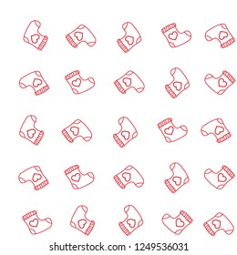 Christmas seamless pattern with socks for Christmas