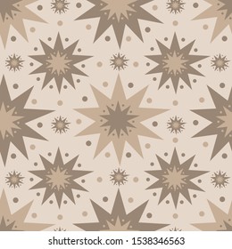 Christmas seamless pattern with Christmas stars. Christmas design for winter holiday  banner, web, poster, greeting card design