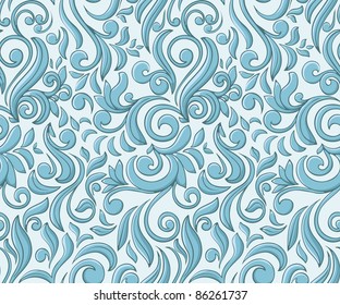 Christmas seamless pattern stylized like frost on window