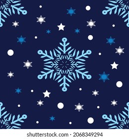 Christmas Seamless Pattern.  Symbol of winter, Christmas, New Year holiday. Vector illustration. Wrap for gifts.