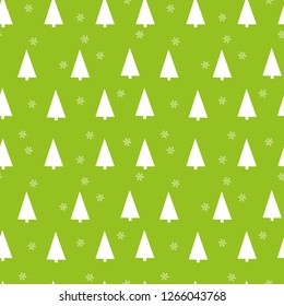 Christmas seamless pattern with christmas tree and snowflakes, vector background.Design template for wallpaper,fabric,wrapping,textile