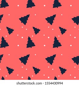 Christmas seamless pattern with christmas tree and snowflakes, vector background.Design template for wallpaper,fabric,wrapping,textile