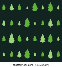 christmas seamless pattern trees